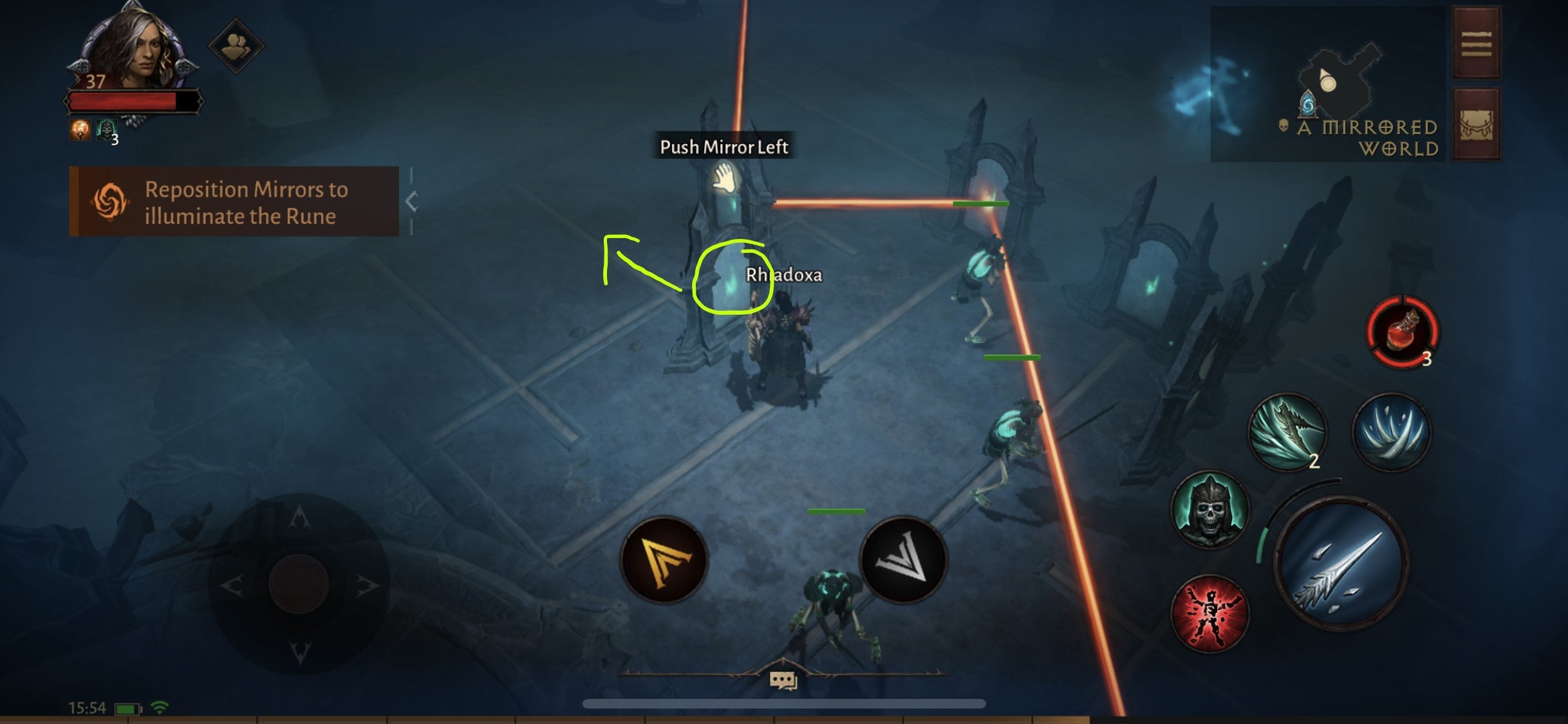 Diablo Immortal How to solve the 9 Lamps and Mirror Puzzles in the
